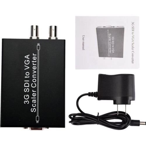 TZT NK-F002 SDI To VGA Adapter 3G SDI To VGA Scaler Converter Supports 3G Signal Transmission 100 Meters