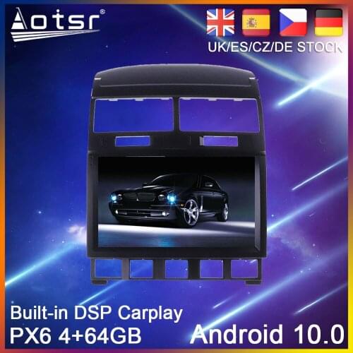 Android 10 PX6 Car GPS Navigation For Volkswagen Touareg GP 2002-2009 Car DVD Auto Radio Stereo Multimedia Player HeadUnit 2Din