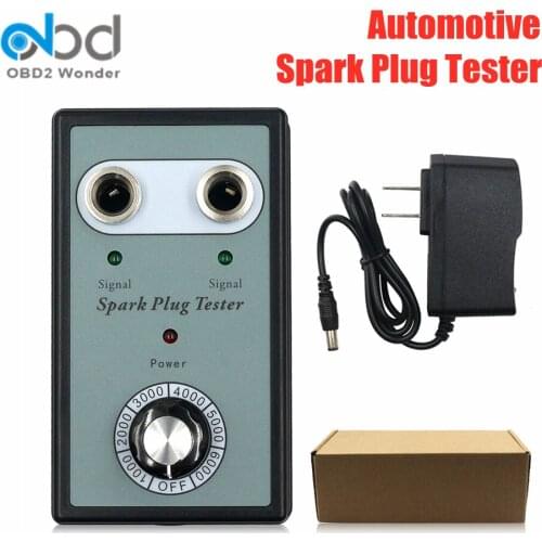 Car Spark Plug Tester Ignition Analyzer Double Hole Automotive Diagnostic Tool Ignition Tester For 12V Gasoline Petrol Vehicle