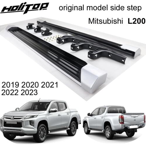 OE model side step side bar running board for Mitsubishi L200 TRITON 2019 2020,original style,free drill hole,excellent quality