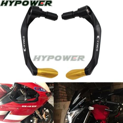 For KYMCO XCITING 250 300 500 400 Motorcycle 7/8" 22mm Universal Handlebar Grips Guard Brake Clutch Levers Guard Protector