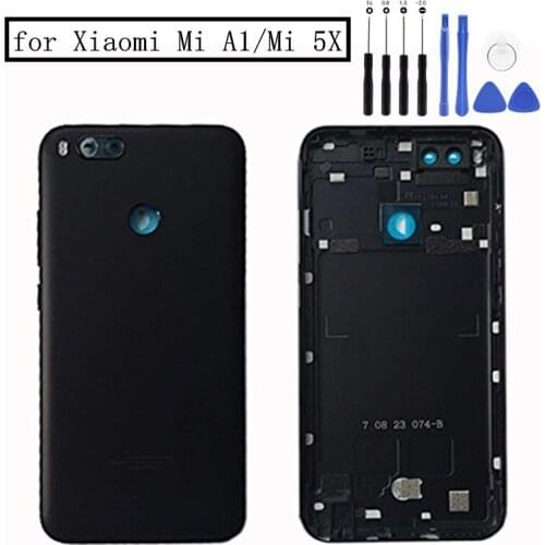 For Xiaomi Mi A1 Battery Back Cover for Xiaomi MiA1 5x Rear Door Housing Replacement Repair Spare Parts+ Power Volume Button