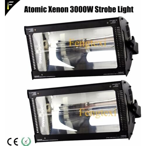 High impact Strobing Atomic 3000 DMX Strobe Light XOP 3000 w Xenon Lamp Continuous Blinder Effect with Auto Fade