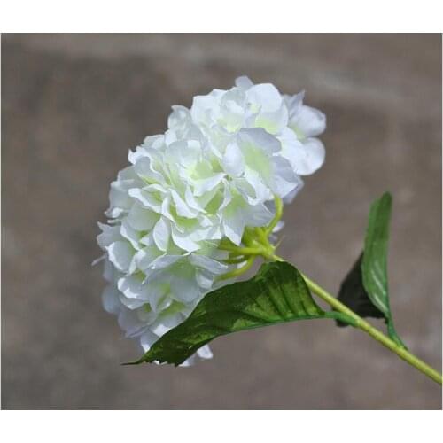 10pcs Artificial Hydrangea Flower 80cm/31.5" Fake Silk Single Hydrangeas 6 Colors Wedding Home Party Decorative Flowers SF015