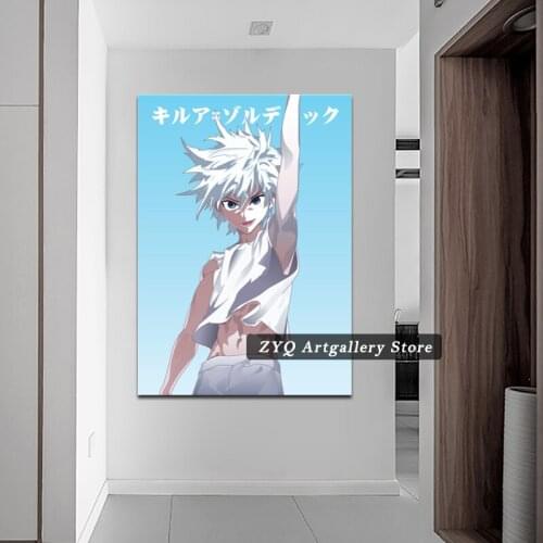 Killua Zoldyck HxH Hunter x Hunter Poster And Prints Anime Canvas Painting Decor Wall Art Prints Modular Unique Pictures