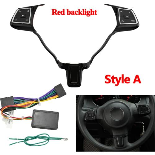 Steering wheel button switch volume button audio switch phone button for V W J-etta golf p-olo passat hubs car accessories