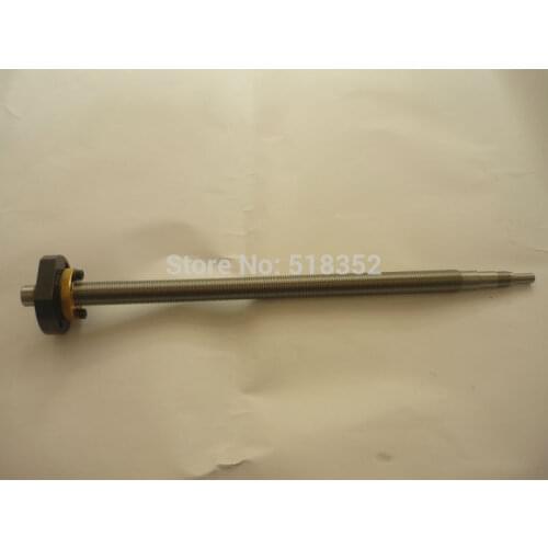 L433mm Lifting Screw Rod with Screw Nut M20x 2mm Tooth Pitch for Jinma Baoma EDM Small Hole Drilling Machines, EDM Spare Parts