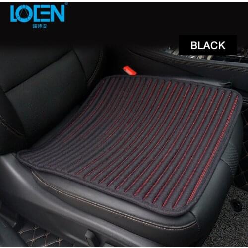 LOEN 1PC Car Seat Covers Polyester Breathable Seat Cushion 4 Seasons Healthy Pad Auto Accessories Winter Car Styling for Toyota