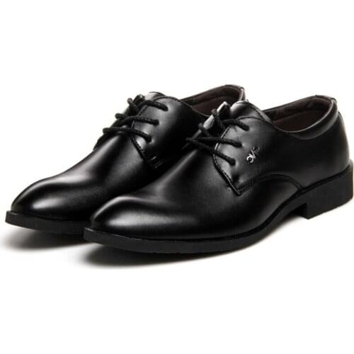 Mazefeng 2020 Men Dress Shoes Men Formal Shoes Leather Luxury Fashion Groom Wedding Shoes Men Oxford Shoes Dress Plus Size 38-44