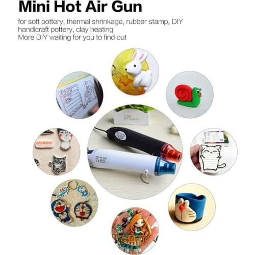 Mini Hot Air Gun, Thermostat Heat Gun, Hot Air Blower, Thermal Power Tool, Soldering Gun, Heat Air Gun, Soft Pottery DIY Tool