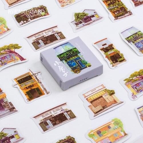 45pcs Small House mini paper sticker decoration DIY album diary planner scrapbooking label sticker kawaii stationery