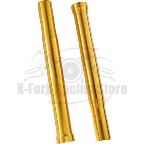 Front Fork Outer Tubes Gold Pipes Pair For YAMAHA YZF R1 2007-2008 Length 483mm Golden OEM 4C8-23136-10-00