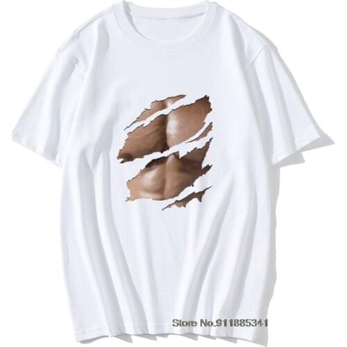 New Retro Vintage 3d T shirt Men T-shirt Funny Print Chest Hair Muscle High Street Tee Shirtss Summer Male Tshirts