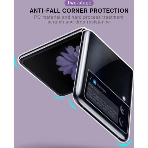 Anti-fingerprint Ultra-thin Case For Samsung Z Flip3 5G Transparent Hard Back Protective Cover For Galaxy ZFlip3 Z Flip 3 Coque