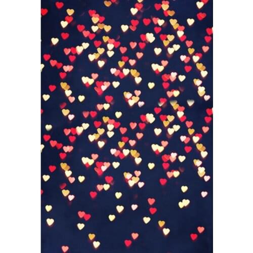 Dark blue background hear shining backdrop vinyl sparkling bridal photography backdrops photo studio props photophone F-3086