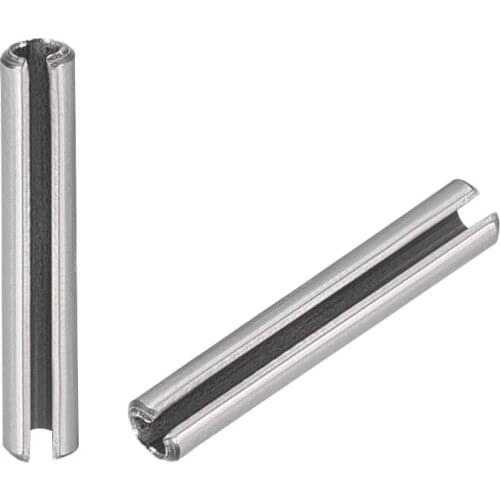 Uxcell M1.5 x 10mm 304 Stainless Steel Split Spring Roll Dowel Pins Plain Finish 20Pcs