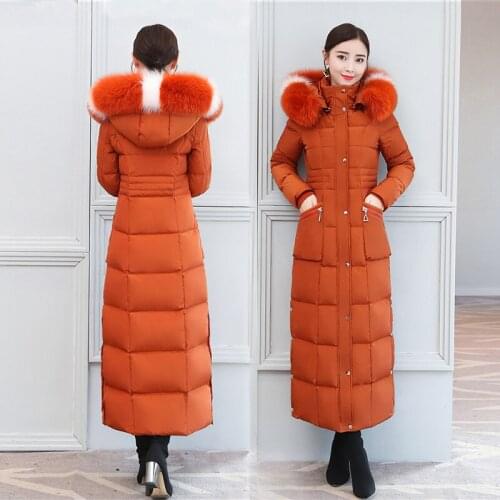 Tcyeek Winter Coat Female Thick Warm Brand 90% Duck Down Jacket Women Long Down Parka 2020 Korean Fox Fur Hooded Clothes 202020