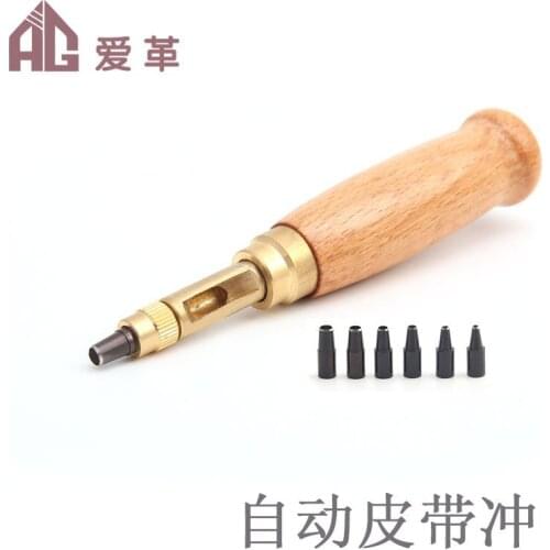 1.5/2/2.5/3/3.5/4mm 130mm*25mm DIY Leather Tools Puncher Arts Crafts Sewing Leathercraf Punching Belt Hole Punch Puncher