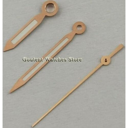1 PCS Rose Gold Watch Hands Set Luminous Fit Japan NH35 NH36 movement