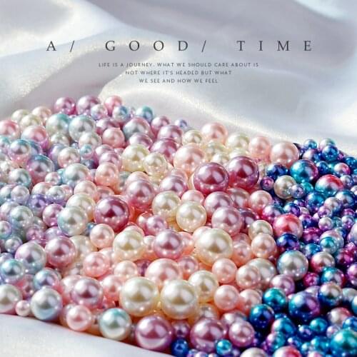 100pcs Simulation Pearl Decoration Jewelry Cute Pink Manic Ins Photo Props Shooting Background