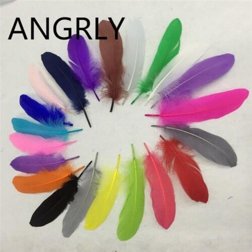 100pcs/lot Goose Feathers Process Christmas Decorations for Home Wedding Decoration Christmas Tree Craft Supplies