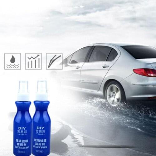 2pcs Car Anti-rain Anti-fog Agent Accessories For Car Front Windshield Rear-view Mirror Window Glass