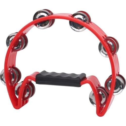 25*20*4.7cm Children Hand Held Iron Plastic Rattle Ball Kids Party Game Toys Musical Instrument KTV