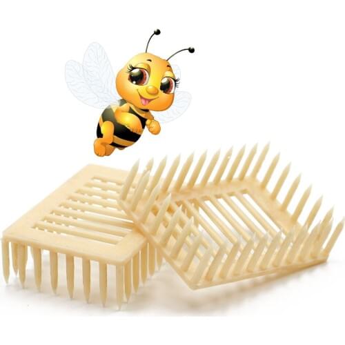 50pcs Plastic Queen Marker Cage Clip White Creative Bee Catcher Beekeeper Beekeeping Tools Equipment 7.2*5.1*2.2CM 2019 New