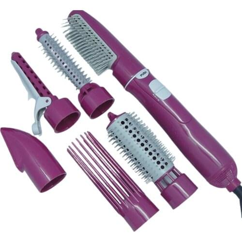 6-in-one Multifunctional Curling Artifact Portable Electric Hairdressing Comb Anion Hair Dryer Curling Hair Hair Dryer