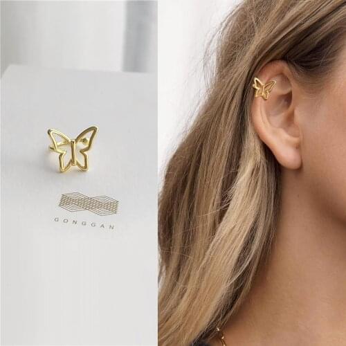 Butterfly Cuff Earrings Charm Ear Wraps Fake Pierced Earrings Clip , Fake Piercing 1 Piece Women Gifts