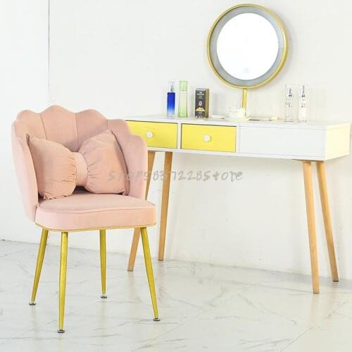 Net Red Chair Makeup Chair Desk Chair Light Luxury Dining Chair Princess Back Combination Dressing Chair Manicure Chair