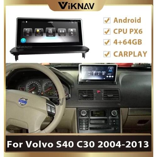 For Volvo S40 C30 2004-2013 Original Car Without Screen radio android auto stereo car audio video multimedia player gps navi
