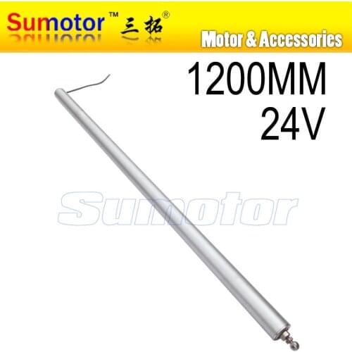T1200 1200MM stroke Electric Linear Actuator motor DC 24V 8mm/s Heavy Duty Pusher 80Kg windows door open solar following system