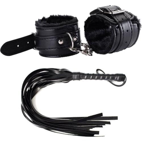 Erotic Toys Gags Muzzles Restraints Handcuffs Whip BDSM Bondage Set Flirting Adult Games Fetish Sex Toys For Woman Couples Slave
