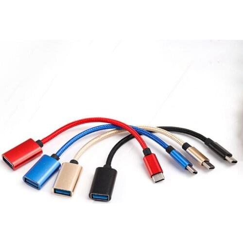 Converter USB 3.0 Male To USB Female Cable USB-C Android OTG Adapter Type Type-c Mobile Phone OTG Data Line U Disk Adapter Cable