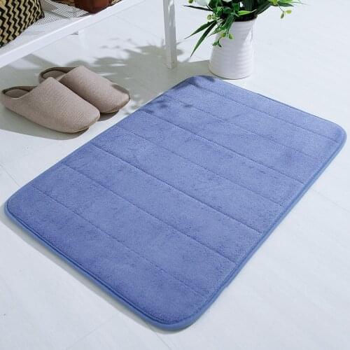Bathroom Mat Absorbent Soft Memory Foam Mat Bath Bathroom Cozy Bedroom Floor Shower Rug Decor For Bathroom Entrance Door Mat