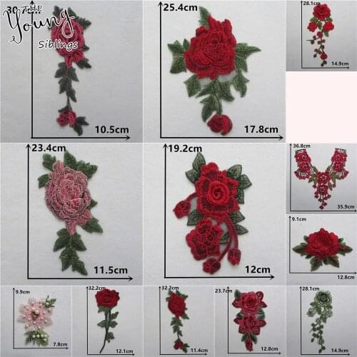 Best selling Embroidered Fabric Flower Venise Decoration Lace Sewing Applique Lace Neckline Collar DIY Clothing Accessories