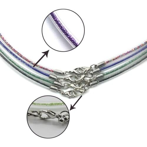 Fashion Womens Gold Silver Color Eyeglass Chains Sunglasses Necklace Beaded Glasses Chain Eyewears Cord Holder Neck Strap Rope