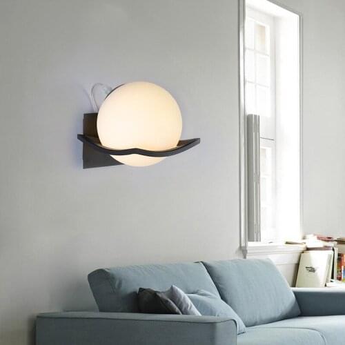 Nordic Moon Bedside Lamp Wall Lamp Gold Black Post-modern Design Reading Lamp Living Room Aisle Sconce Wall Light Led Wandlamp