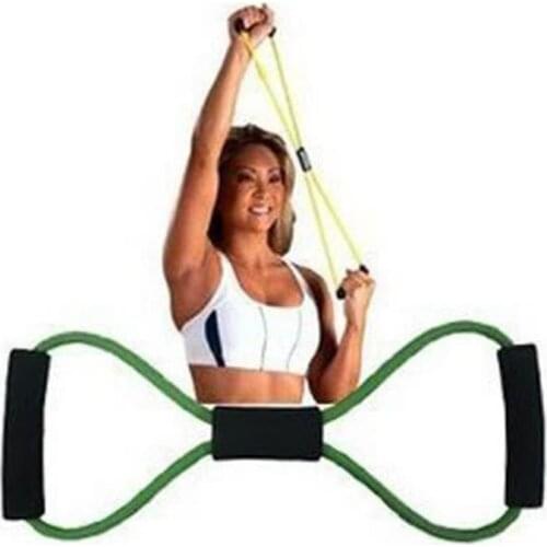 New Yoga Gym Fitness Resistance Belts Workout Muscle Fitness Rubber Elastic Bands for Sport Exercise 8 Word Chest Expander Rope