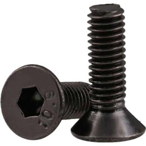 Countersunk Socket Head Screw Grade 10.9 Flat Head Bolts Nickel Plated M2 - M6