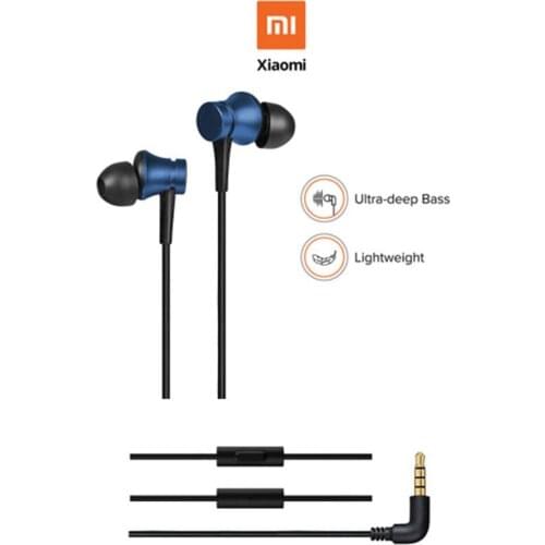 3.5mm Xiaomi Wired In-Ear Earphone Fresh Basic Version Headset With Mic For Mi CC9 Poco X3 F2 Redmi 8A K30 K20 Pro Note 9S 9C 8T