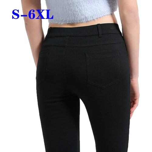 High Waist Warm Pants Plus Size 5XL 6XL Winter Skinny Thick Velvet Fleece Girl Leggings Women Trousers Pants For Women Leggings