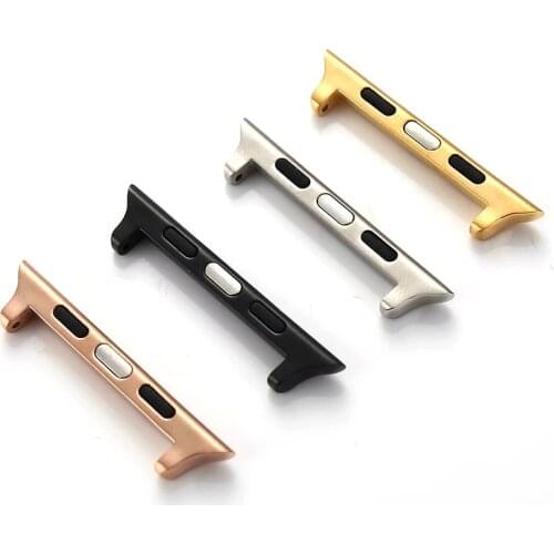 Connector adapter for Apple Watch band apple watch 4 3 5 iwatch bracelet 42mm / 38mm 44mm / 40mm seamless aluminum Linker 4/3/2