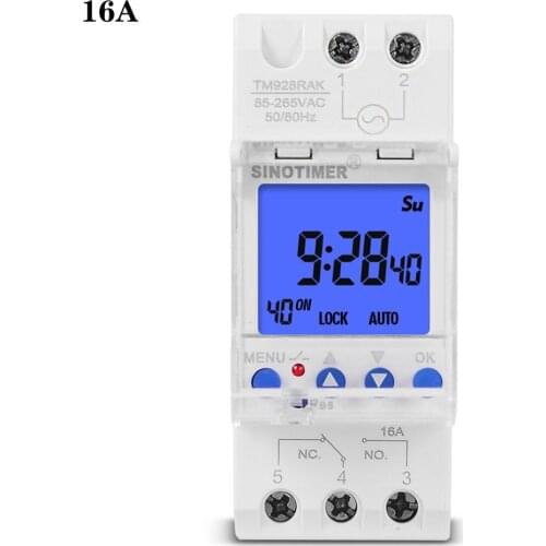 Heavy Duty Backlight Large LCD Display Digital Bell Timer Controller With Settable Ring Length 85-265V For School