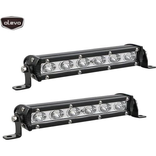 2PCS Led Bar Offroad LED Headlights 6LED Work Light Bar 18W 12V 6500K 7500K Fog Light Motorcycle Ice Lamps for Cars Car Light