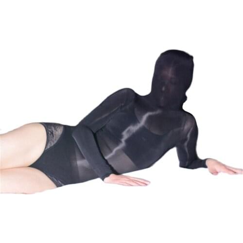 Stifle Pantyhose Suffocate Collant Mask Pantyhose Woman Sexy Leg Overall Pantyhose With Mask Bathing Suit Bikini Tights Bondage