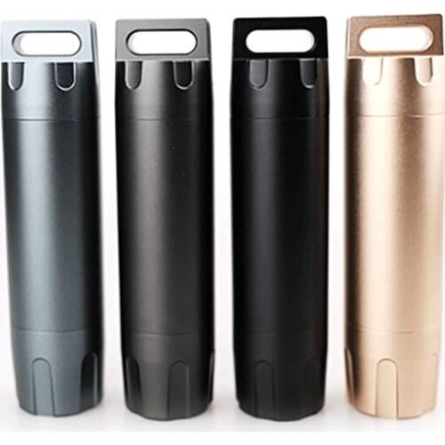 H1137 Outdoor Multi-function Metal Waterproof Bin Leakproof Bottle Aluminum Sealed Tank Waterproof Tube EDC Can DIY