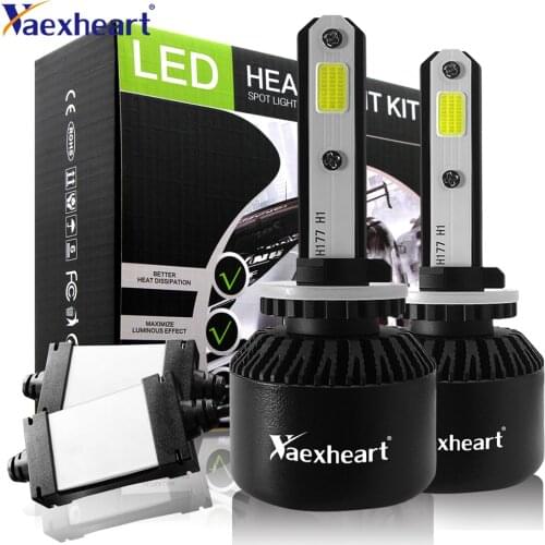 Vaexheart H1 H4 Led Headlight Bulbs H7 LED Car Lights H4 880 H7 9006 H13 6000K Auto Headlamps led with ventilador Fast cooling