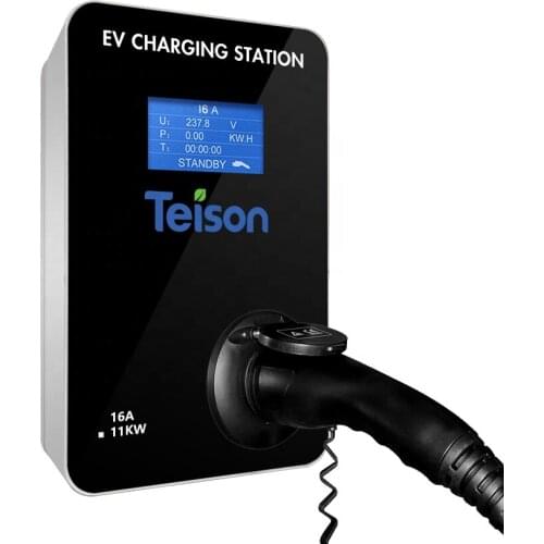 Teison factory fast ev battery charging station electric car charger 11kw type 2 plug